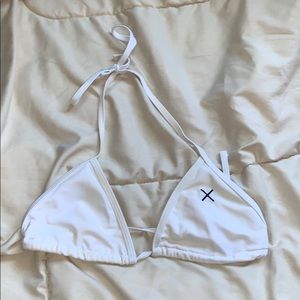 boutineLA white bikini top!